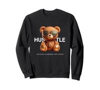 Hustle More Teddybear Money Vibes per gli imprenditori Felpa