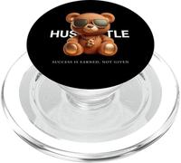 Hustle More Teddybear Money Vibes per gli imprenditori PopSockets PopGrip per MagSafe