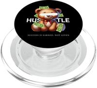 Hustle More Teddybear Money Vibes per gli imprenditori PopSockets PopGrip per MagSafe