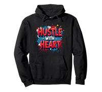 Hustle with Heart - Lavorare con Cuore e Mente Felpa con Cappuccio