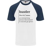 Hustler Definizione Imprenditore Hustle Maglietta Baseball S/S Uomo
