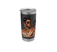 Hustler ragazza donna nera che si affretta & ama spacciare ogni giorno Bicchiere termico in acciaio inox doppia parete