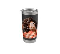 Hustler ragazza donna nera che si affretta & ama spacciare ogni giorno Bicchiere termico in acciaio inox doppia parete