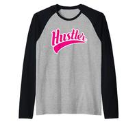Hustler Sport Style Sty Money Hustle Maglia con Maniche Raglan