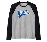 Hustler Sport Style Sty Money Hustle Maglia con Maniche Raglan