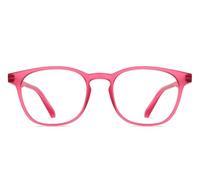 HUSTLR Lenskart - Lenti per computer Zero Power Bluecut e antiriflesso | Forma quadrata a bordo pieno | Come visto su Shark Tank | Per uomini e donne | L | LB E14058-XW, Fenicottero, L