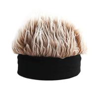 Hut mit Perücke, Perückenhüte für Männer - Hip -Hop -gestrickte realistische Stachelhaar -Perückenhut | Elastischer Kurzhaarhut Cosplay, täglicher Kleidung