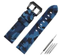 HUTBUVEAW 20mm 22mm 24mm 26mm Cinturino in Silicone for Panerai PAM441 359 Pam111 Cinturino Sportivo in Gomma Impermeabile Accessori for Orologi universali(Twenty,26mm)