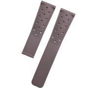 HUTBUVEAW Cinturino in gomma da 22 mm for TAG Heuer F1 CAZ201 WAZ2113 CAZ1010, cinturino in gomma morbida traspirante in silicone e fibbia pieghevole(Brown,22mm silver clasp)