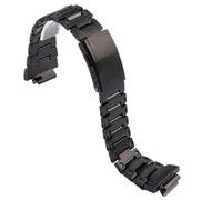 HUTBUVEAW For Casio Gshock GW-M5610 DW5600 GA2100 GM5600 GM2100 GW-5000 G-5600 Cinturino in acciaio massiccio Cinturino in acciaio inossidabile(Black Yellow,GM2100)