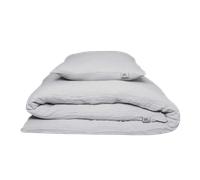 Hutch&Putch Biancheria da letto in mussola Eliane Light Grey 135 x 200 cm / 80 x 40 cm