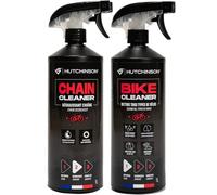 HUTCHINSON - Set di detergente per biciclette e sgrassatore per catene - Formula di laboratorio francese - Non lascia tracce - Anticorrosivo - Preserva i componenti.