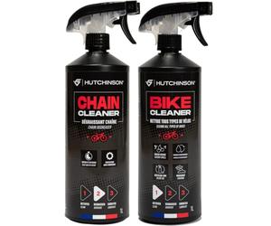 HUTCHINSON - Set di detergente per biciclette e sgrassatore per catene - Formula di laboratorio francese - Non lascia tracce - Anticorrosivo - Preserva i componenti.