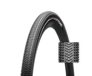 Hutchinson - Touareg Tubeless Ready - Pneumatico Ghiaia - Bi-Gomma - per Percorsi caotici - Resistente E Durevole - Bastoni morbidi - Nero