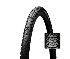 HUTCHINSON - TUNDRA - Pneumatico per ghiaia - Doppia mescola - Per i percorsi più tecnici - Aderenza e resistenza alle forature - Cerchietti flessibili - Nero - Tubeless Ready