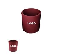 hutianbrt Auto in pelle Trash universale Auto Car Trash Bin Interni auto Sacco for rifiuti Contenitore for rifiuti Scatola di immagazzinaggio Secchio Accessori for auto(With Logo,Red)