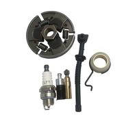 HUTJWYN Candela Frizione Pompa Olio Tubo Filtro ingranaggio a Vite Senza fine Kit Fit for 017 018 MS170 MS180 MS 170 180 Parti Motosega 1123 160 2050 per tagliaerba