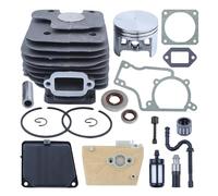 HUTJWYN Kit Cilindro pistone da 52 mm for motoseghe 038 MS380 1119 020 1202 a Benzina con Filtro, Guarnizione e Scarico