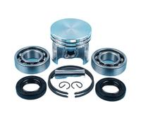 HUTJWYN Kit di guarnizioni for Cuscinetti, pistone da 37 mm, Perno da 8 mm, Anelli Elastici, paraoli for Motosega MS170 017 MS 170. Ricambi di Ricambio.