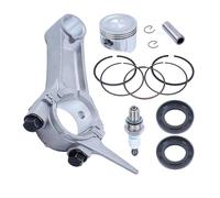 HUTJWYN Kit guarnizioni Albero Motore, Biella, segmenti pistone da 68 mm for Motore GX160 168F 5,5 CV 13200 ZE1 010 13200 ZE1 010