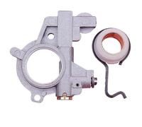 HUTJWYN Pompa Olio con Kit Molla ingranaggio a Vite Senza fine Fit for motoseghe MS460 MS461 MS441 046 Parte 1128 640 3206, 1128 640 7112 per tagliaerba