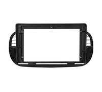 HUTMXK Fascia for autoradio da 9 Pollici Compatibile con 500 2007-2015 Lettore multimediale Kit Telaio cruscotto Pannello con Cornice 2 unità di Testa DIN Installazione(Noir)