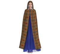 HUTOOLEE Mantello con cappuccio a righe su leopardi per Halloween, cosplay, feste di ballo di fine anno, festa del fumetto, mantello decorativo per adulti, bella stampa grafica, nero