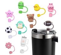 HUTRADE Confezione da 10 tappi per cannuccia, 0,4 Stanley Cup con coperchio in silicone riutilizzabile, l'accessorio ideale per la casa, i viaggi e le feste