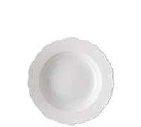 Hutschenreuther 02013-800001-10123 - Piatto Fondo Maria Theresia con Bordo, 23 cm, Bianco