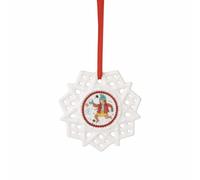 Hutschenreuther Christmas Collection 2025 Giochi di Natale Stella Ragazza con trecce diametro 7,5 cm