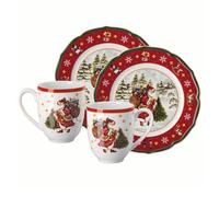 Hutschenreuther Happy Wintertime - Set da 4 pezzi, colore: Rosso