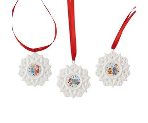 Hutschenreuther, Mini Stella "Vigilia di Natale" set 3 pezzi, Porcellana