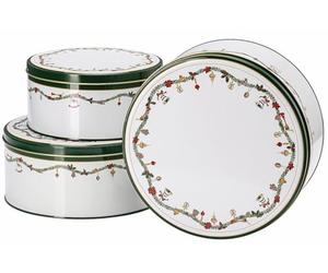 Hutschenreuther Nora Christmas - Set di 3 contenitori per biscotti