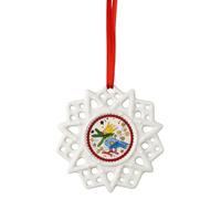 Hutschenreuther, Ornamento Stella 2024 "Uccello", Porcellana