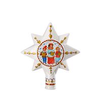 Hutschenreuther Puntale per Albero Grande mercatino di Natale (15,5 x 4,5 x 17 cm) Punta, Porcellana, Multicolore