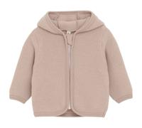 Huttelihut - Baby's Jacket Bear Ears Wool Fleece - Giacca di merino 80 beige