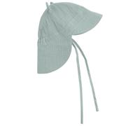 Huttelihut - Kid's Summer Hat Ears Muslin - Cappello 48 cm - 6-12 Months grigio/turchese