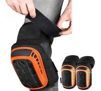 Huucozn 1 Paio Ginocchiere Lavoro Ginocchiere di Protezione Regolabili Ginocchiere Protettive in Spugna Ginocchiere Professionali di Lavoro per Lavoro, Giardino, Edilizia e Pavimentazione di Pulizia