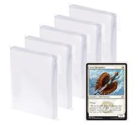 Huucozn 500 Pezzi Buste Protettive Carte 91x66mm Buste Proteggi Carte Standard Trasparenti Bustine Carte Bustine Sleeves Buste per Carte Collezionabili per Pokemon, Yugioh, Magic, Sportive