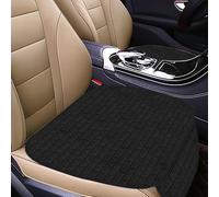 Huucozn Cuscino Sedile Auto Anteriori Antiscivolo,Cuscini Sedili Anteriori Universale,Copri Sedile Auto in Tessuto Morbidi e Traspiranti per Seggiolino Auto, SUV (Nero,58.7 * 47.6cm)