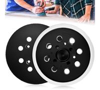 Huucozn Disco Abrasivo da 125 mm Platorello per Levigatrice 8 Fori Piatti Abrasivi Platorello di Ricambio per Levigatrice con Gancio e Loop Compatibile con Bosch PEX 400 AE Smerigliatrice Eccentrica