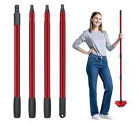 Huucozn Manico di Ricambio per Mocio Compatibile con Vileda Turbo 2 in 1 Bastone per Mocio Regolabile a 4 Sezioni 76-147cm Esta di Ricambio per Mocio per la Pulizia di Pavimenti e Soffitti