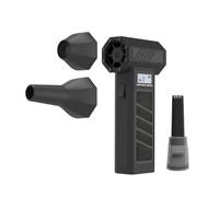 Huudngeje 130000 / Min Ventola A Getto Turbo Spazzole con Display A LED e Ventola di Violenza Leggera Potente Ventola Elettrica Air Duster per Casa All'Aperto