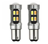 Huudngeje 2X HA Condotto LA Luce Un Doppio Colore Lampadina 1157 BAY15D P21/5W 5630 20SMD Canbus Auto Freno Retromarcia Lampada Segnale di Girata Bianca A