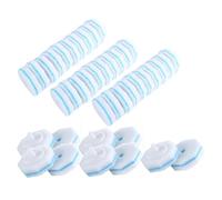 Huudngeje 40 Conteggi Bacchetta per Scopino per WC Aggiornata Bacchetta per Pulizia WC USA e Getta Ricariche Testine per Lavapavimenti Durevole Facile Installazione