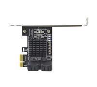 Huudngeje ASM1064 Chip Hard Disco Drive Adattatore SSD Scheda 4 Porta SATA III PCIE Card di ESPANSIONE SATA su PCI-e 1x Controller 6GBPS