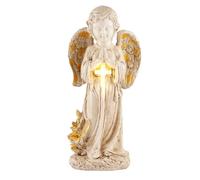 Huudngeje Luci Solari Angel Solar Garden Garden Statues per Esterno 12 "Memoriale All'Aperto per Tombe, Memorial Gardens