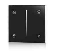 Huudngeje Modalità di Dissolvenza Dimmer Triac Ultra Sensibile Ad Alta Glass Touch 86 Pannello per AC 110 V 230 V per Lampade A LED Dimmabile CA Nero
