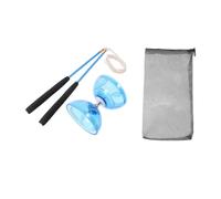 Huudngeje Play Outdoor Diabolo A Due Teste con Tre Cuscinetti Giocattolo Fitness per Il Gioco Yo-Yo di Anziani per Bambini
