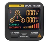 Huudngeje Plug Della Zero AC11 Rilevatore di Socket Detector di Fase di Polarità Europea Smart Digital Socket Tester